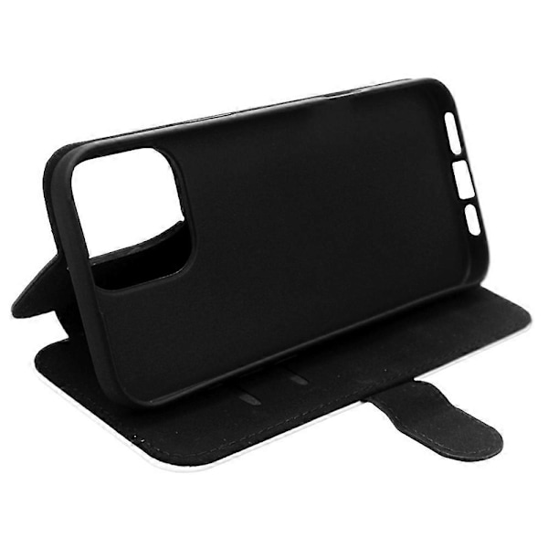 iPhone 16 Pro Max Etui i PU Læder Sublimering Blank Smart Telefon Cover med Kort Holder