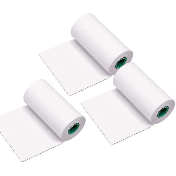 Paper Rolls 10 vuotta kestävä lämpöpaperirulla 56*30mm Bpa-vapaa musta fontti Peripage A6/a8/p6 Paperang P1/p2 Therm