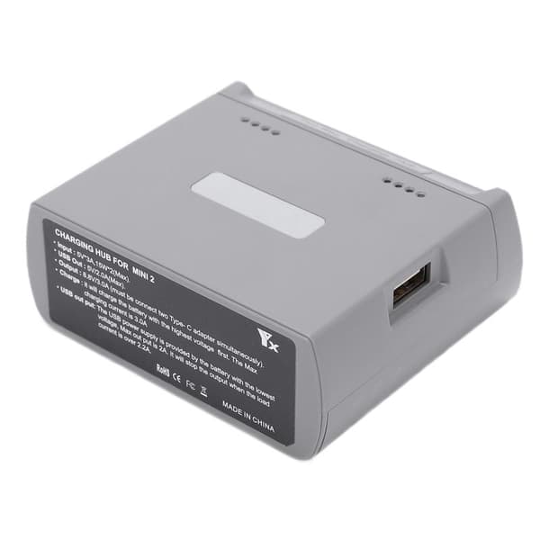 Two-way Battery Charging Hub Smart Drone Battery Bidirectional Charger for DJI MINI 2 for MINI SE (Gray) 0.1