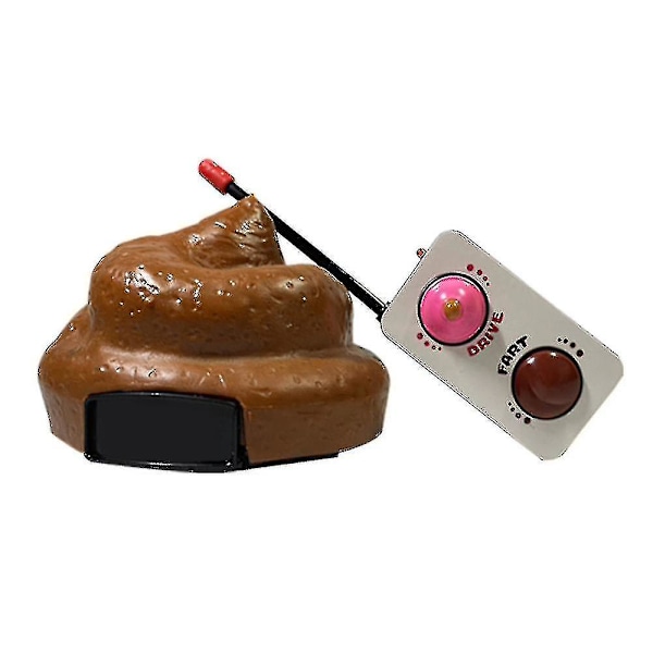 Fjärrstyrd Bajskorbil med Snurrande och Rapande Funktion 49mhz