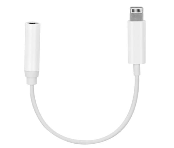 iPhone Hodetelefonadapter, Lightning til 3,5 mm hodetelefonadapter Aux-adapter Jack-lydkonverter
