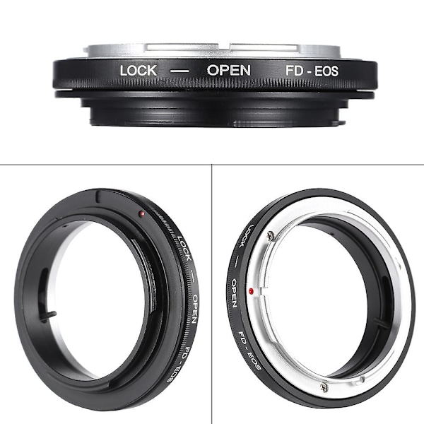 FD-EOS-sovitusrengas objektiivin kiinnittämiseen Canon FD-objektiiville EOS-kiinnitykseen