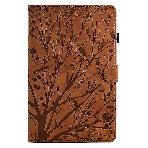 10,2 tuuman 9./8./7. sukupolven iPad-kotelo, ensiluokkainen nahkakotelo S Pen -pidikkeellä ja automaattisella lepotila/herätystoiminnolla Brown