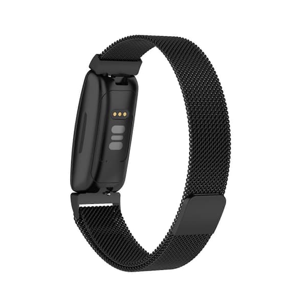 Til Fitbit Inspire 2 Milanese urrem Black S