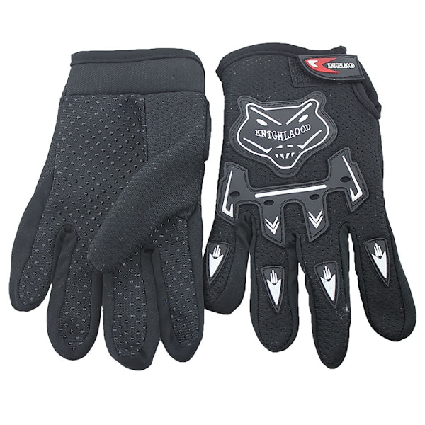 BMX MTB Cykelhandskar för Barn - Hel Finger Pojkar Flickor Cykelhandskar Black