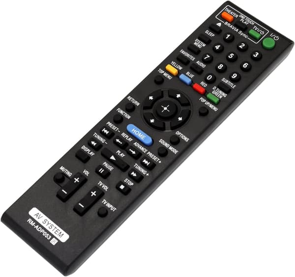 RM-ADP053 Ersättningsfjärrkontroll för Sony BDV-E870/E570/E470/E370 & BDV-T57/T37 DVD Blu-ray hemmabiosystem