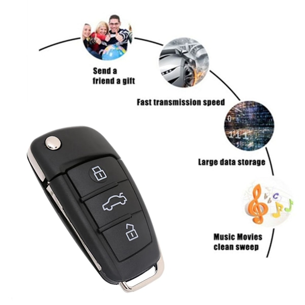 USB Flash Drive Bilnøgle Memory Stick Pen Drive USB Stick til Desktop Laptop Macbook 32G