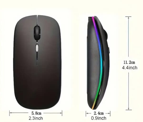 Ladattava langaton hiiri, Bluetooth langaton PC/tabletti/kannettava hiiri