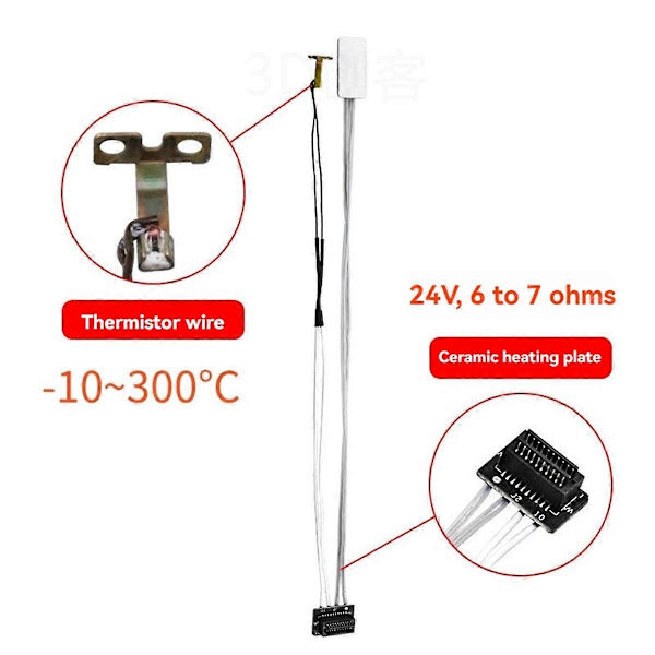 2-pack for Bamboo Lab 3D Printer A1 Hotend Heating Kit Hotend Heating for A1, A1MINI 3D Printer