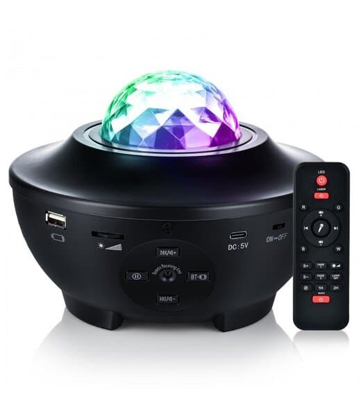 LED-projektor med musikk
