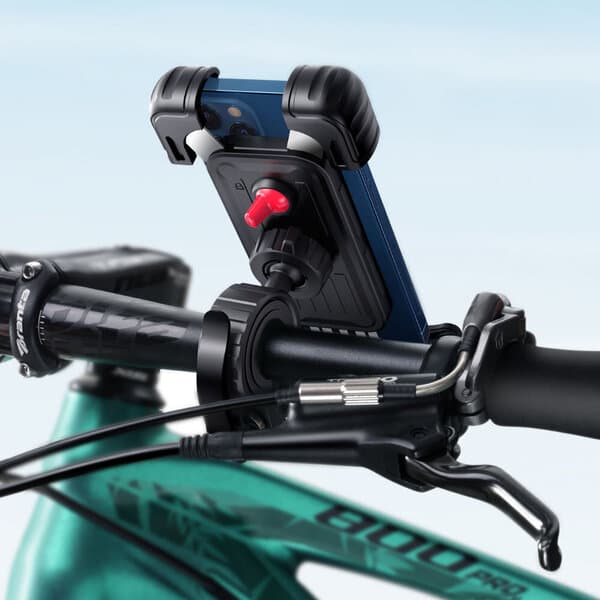 Telefonholder til cykel og motorcykel, sort
