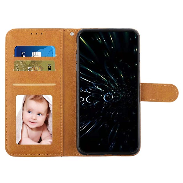 Plånboksfodral med Ställ i Kalvtextur Läder för Oppo A38 4G/A18 4G