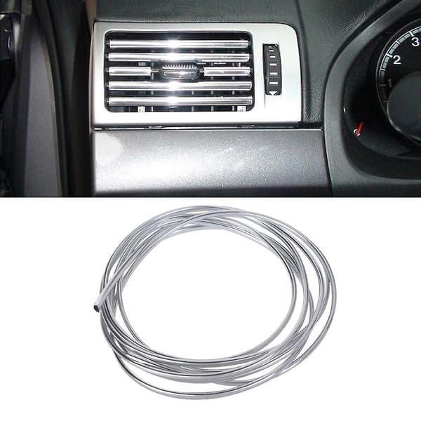 \"U\" Formet Bil Stil Krom Trim Bånd Bumper Ventilationsgitter Switch Til Fælg Moulding