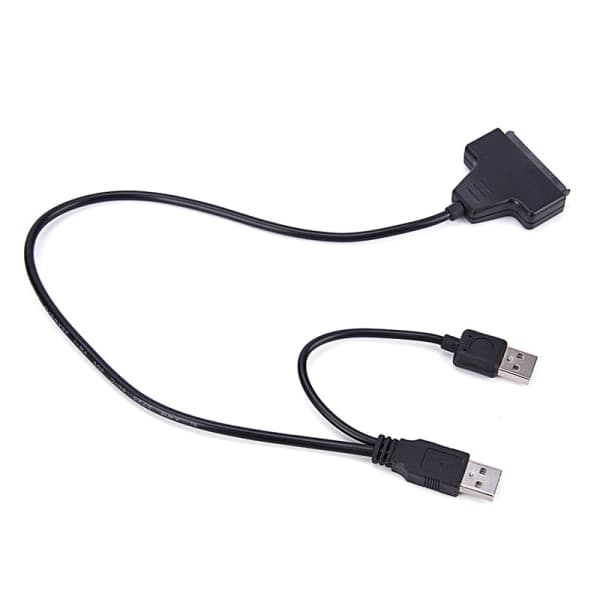 USB 2.0 - SATA -muunnosadapterikaapeli 2.5 SA -levyille, musta