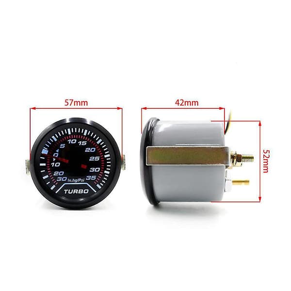 Måler Turbo Boost Tryk Måler Turbo Meter Måler Universal til Bil