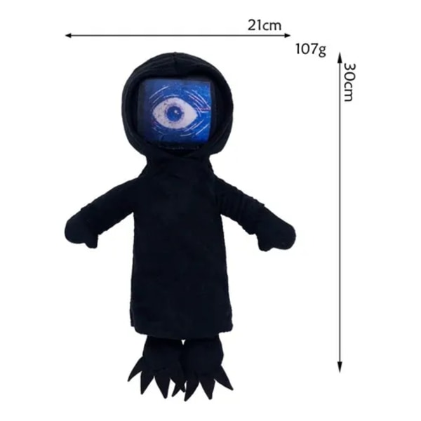 Poppy Playtime Kapitel 4 Yarnaby Pianosaurus Nightmare Critters Blød Plys Gave Black Doctor