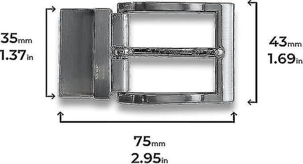 2st Vendbart Beltespenne - Erstatningspenne - 30 mm 32 mm 35 mm - Avtakbart - Roterende Spenne - 3 3,2 3,5 Cm - Reserve - Vendbart Spenne