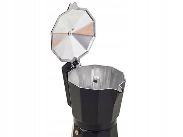 Kaffemaskine, 450 ml, aluminium, sort