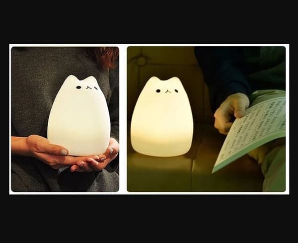 Børnebordslampe kat