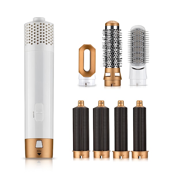 Air Styler - Professionellt multifunktionellt hårstylingverktyg 5-i-1 White Gold