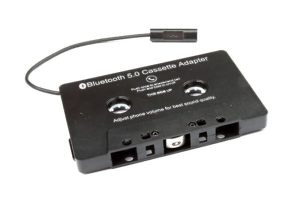 Bilstereo Bluetooth Kassett Til Aux Mottaker, Båndspiller Skrivebord Bluetooth 5.0 Aux Adapter