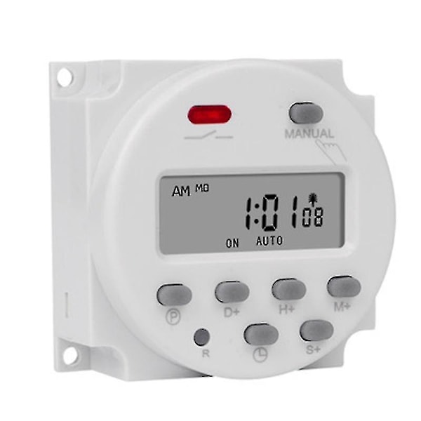 1 Sekunders Intervall 12V Digital LCD Timer Switch Veckovis Programmerbar Tidrelä Programmerare CN101A