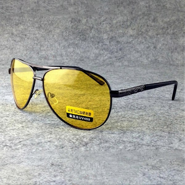 Polariserede Solbriller Mænd TAC Solbriller Kvinde Mand Natkørsel Briller Goggles UV400 Gule Linser Briller