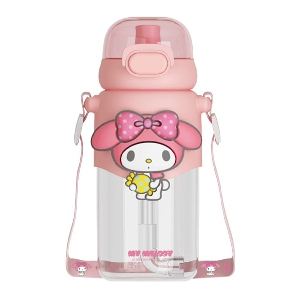 600ml Kuromi Sanrio Vattenflaska Tritan Material BPA-fri Säker Lås Läcksäker Tecknat Mönster Kuromi