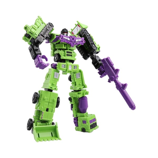 G1 Transformert Constructicon Devastator Sett 6 I 1 100% Komplett Figurer Green