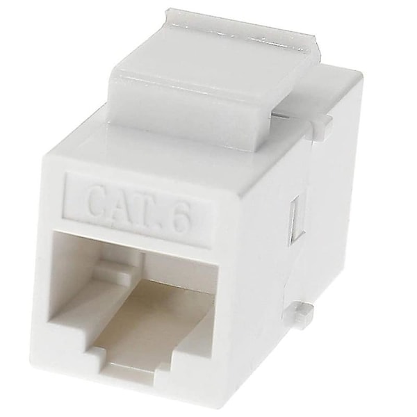 Ethernet Keystone -liitin, 20 kpl Cat6 RJ45 Keystone -liitäntä Inline -naarasliittimet