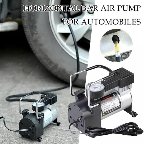 Bærbar 12V elektrisk bildækpumpe 200PSI kompakt kompressor