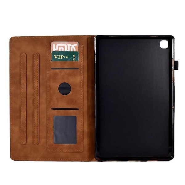 10,2 tommer 9./8./7. generations iPad-cover, premium lædercover med S Pen-holder og automatisk sleep/wake-funktion Brown