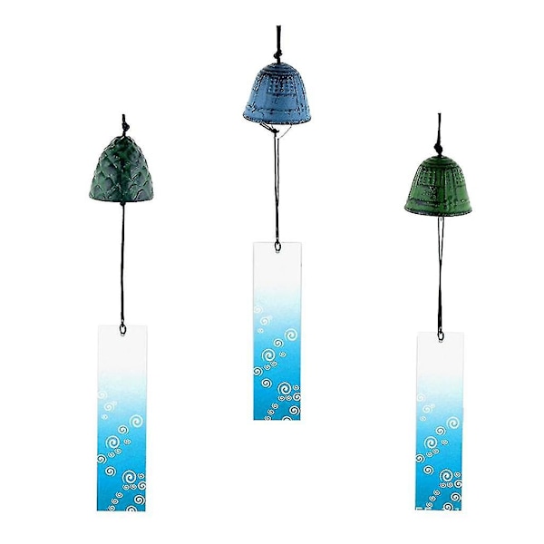 3 kpl Japanilaisia Furin-tuulisoittimia Nambu-valuraudasta Iwachu-kellot