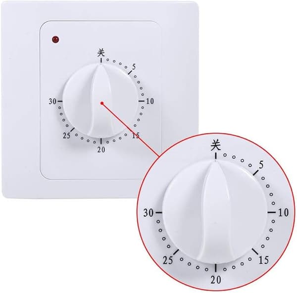 Mekanisk timer, MAGT 220V 10A 30 Min Elektrisk Digital Timer Tidsstyring Intelligent Nedtællingstimer