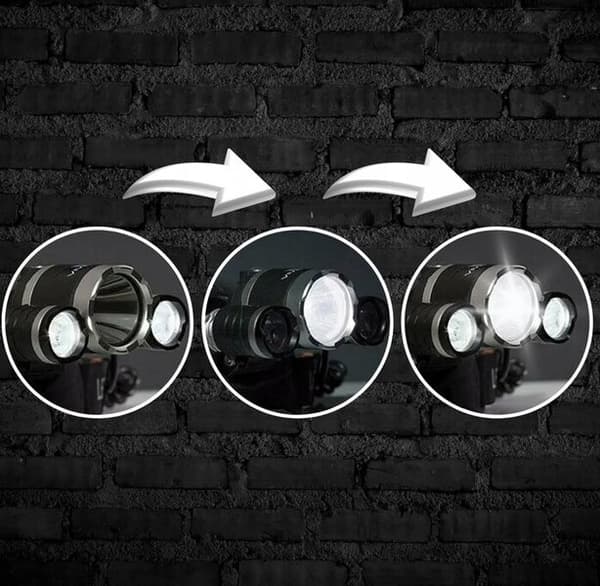 LED oppladbar hodelykt, IPX-44