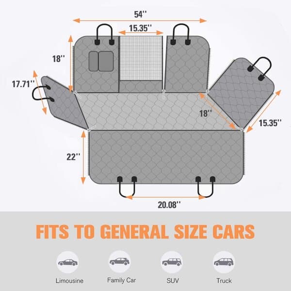 Vanntett beskyttelsesmatte for hund