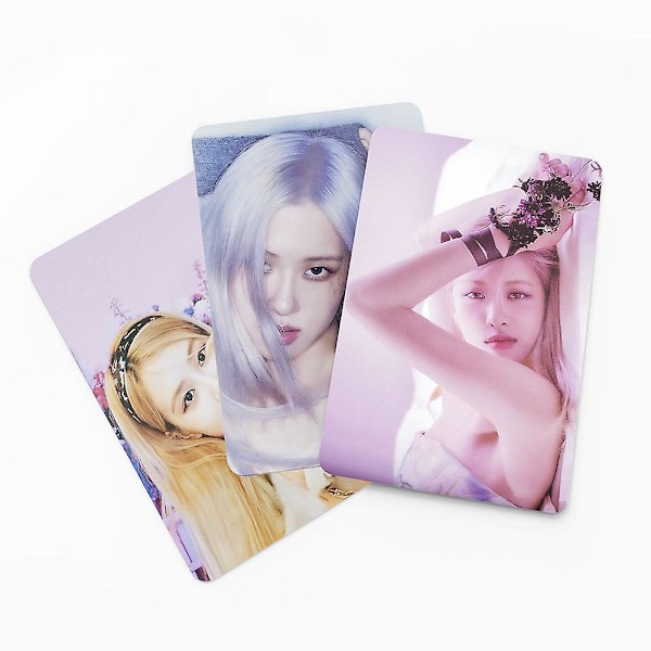 55 stk Kpop Black Pink Rose Fotokort Black Pink Lomo Kort For Fans Gave