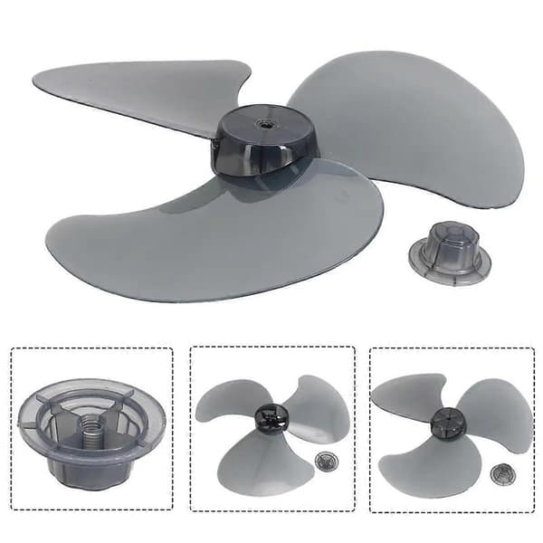 Plastikventilatorblad egnet til 16-tommers vertikal ventilator 3 blade Universaldele Husholdningsplastikventilator