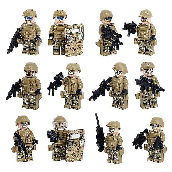 Mini Figurer Militär Armé Soldater