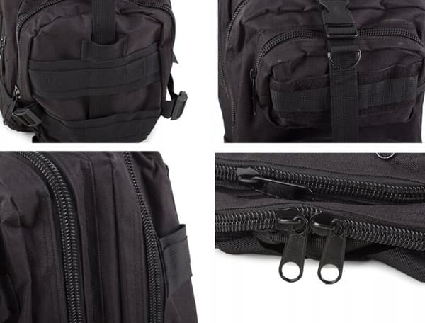 Taktisk rygsæk, 30 l, sort