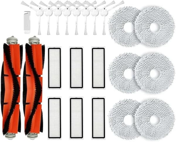 Til Xiaomi Robotstøvsuger S10+ / S10 Plus Reservedele Tilbehør Hovedsidebørste Hepa Filter Moppeklud