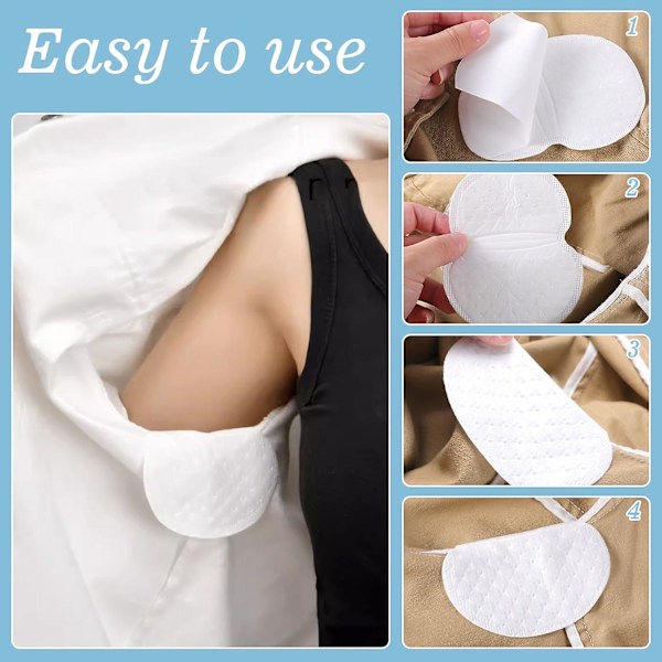 100 st Armhåle Svett Pads, Armhåle Svett Pads För Kvinnor Och Män, Engångs Armhåle Skydd Pads För Kläder Svettning Bekväma Smaklösa