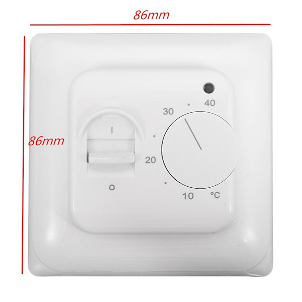 230V 16A Mekanisk Golvvärmetermostat Temperaturreglerbrytare med Golvsensor