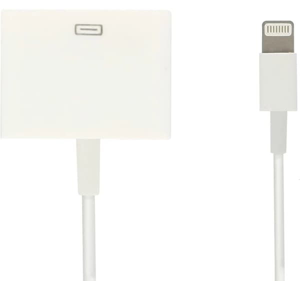 Lightning Adapterkabel Til 30-Pin Lading & Synkronisering Hvit Iphone