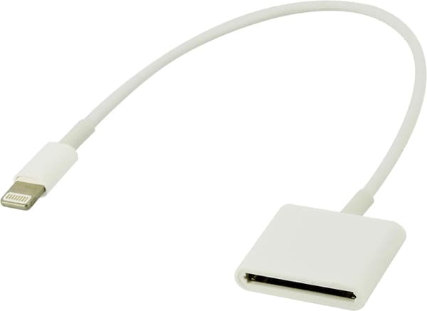 Lightning Adapterkabel Til 30-Pin Lading & Synkronisering Hvit Iphone