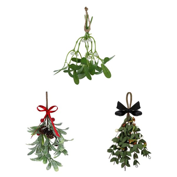 Kunstig Misteltein Blader Juledekorasjon