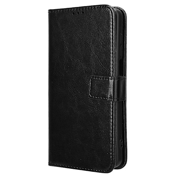 Plånboksfodral för TCL 501 Crazy Horse Textur Läder Telefonskal Black