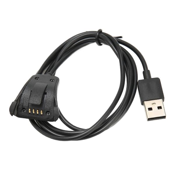 Erstatningsoplader til TomTom ur USB-ladekabel til TomTom Runner2 til TomTom Adventurer 1 meter Sort