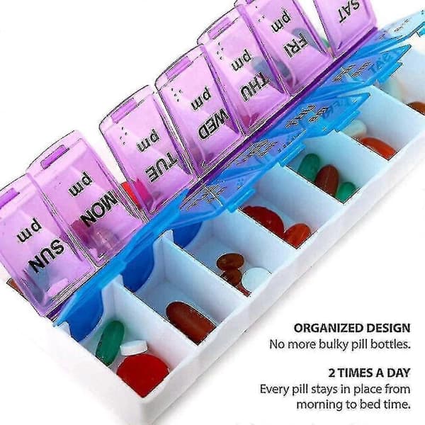 7-dagers AM/PM pilledispenser