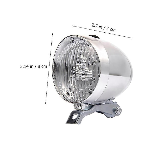 Cykellampa Fram, Retro Cykellampa LED, Vintage Cykellampa, Nattcykling Cykellampa